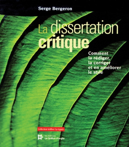 Dissertation critique (La)